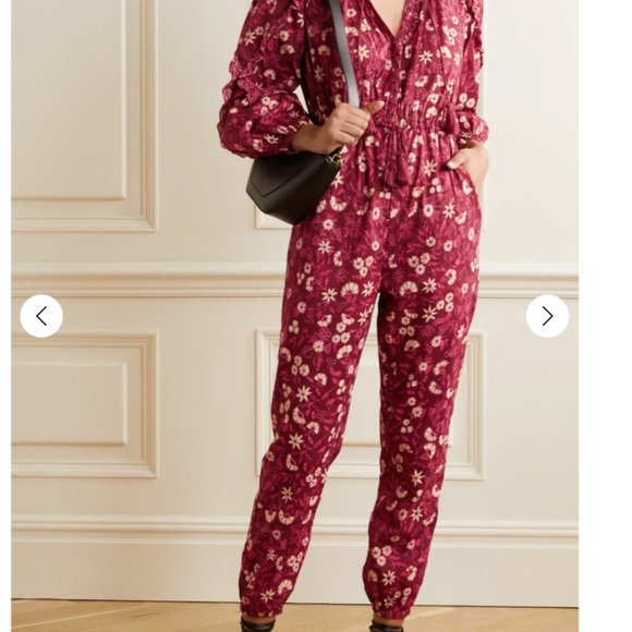 ULLA JOHNSON DELPHINE JUMPSUIT - MIDNIGHT … - Picture 3 of 5